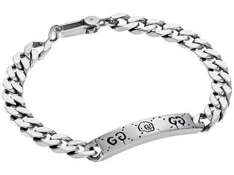 gucci men's ghost bracelet silver one size|gucci ghost ring nordstrom.